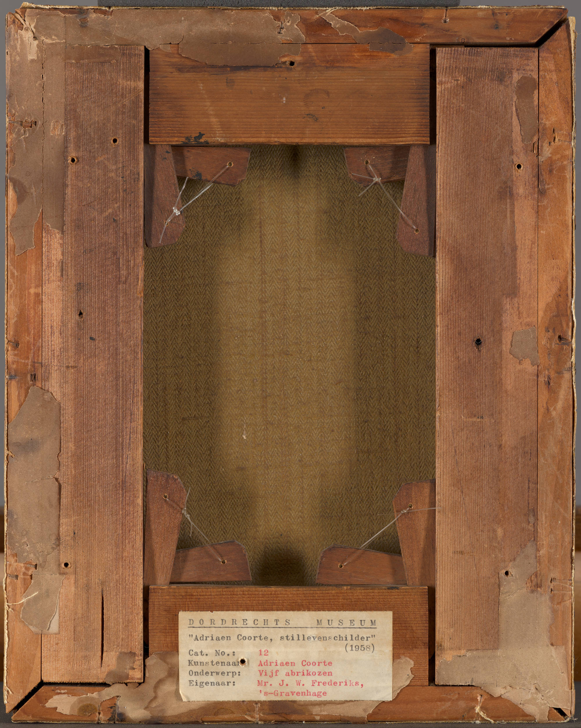 Adriaen Coorte  Stilleven met vijf abrikozen Still Life with Five Apricots