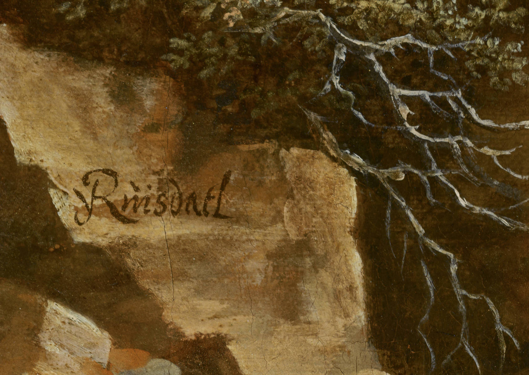 Jacob van Ruisdael  Kapel bij een waterval Chapel by a Waterfall