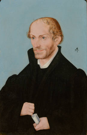 Lucas Cranach de Oude (en/of atelier?) Portret van Philipp Melanchton (1497-1560)