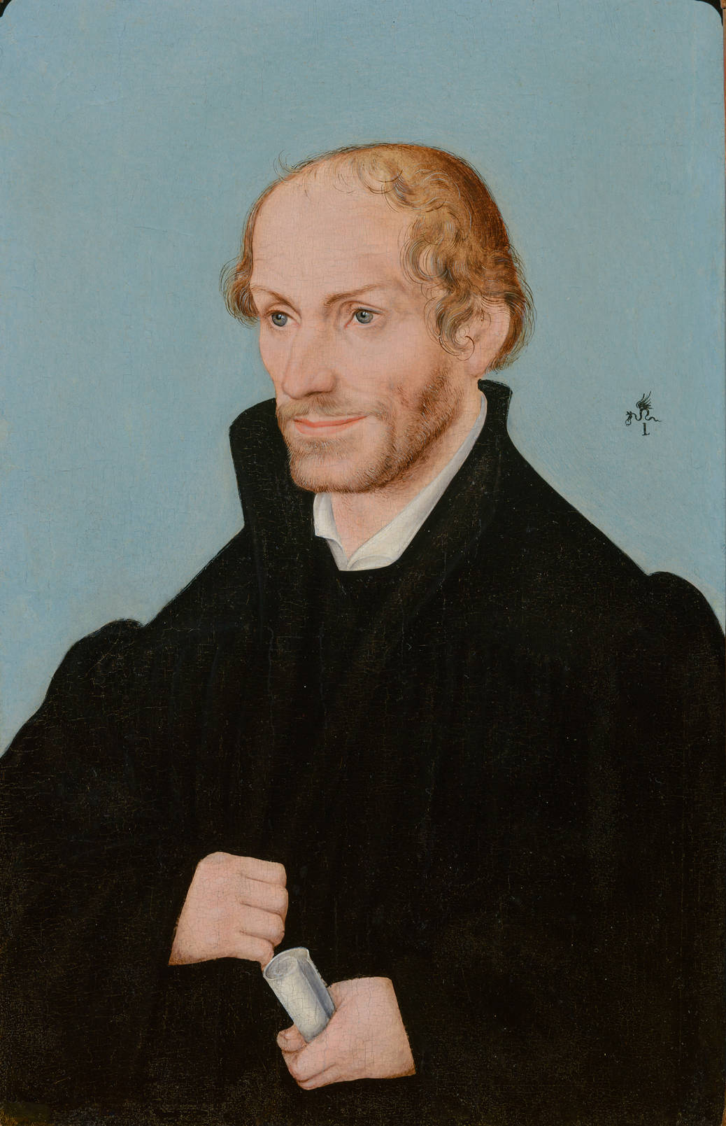 Lucas Cranach de Oude (en/of atelier?) Portret van Philipp Melanchton (1497-1560)