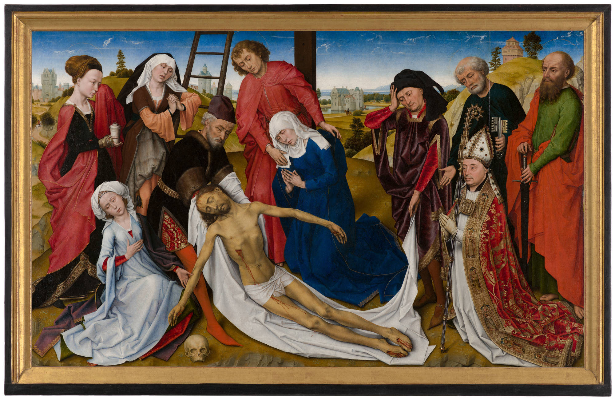 Rogier van der Weyden (en atelier)  De bewening van Christus The Lamentation of Christ
