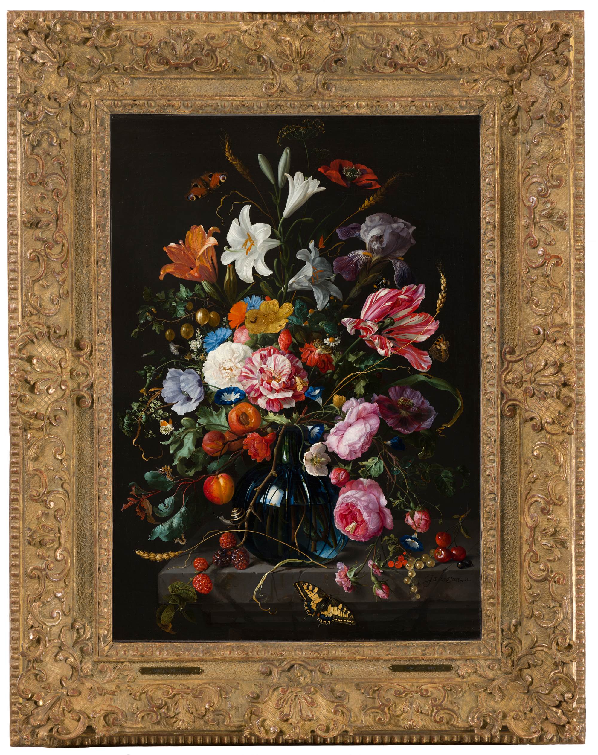 Jan Davidsz de Heem Vaas met bloemen | Mauritshuis | Schüsseln