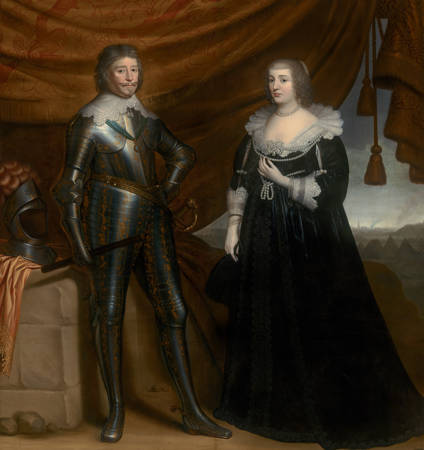 Gerrit van Honthorst Dubbelportret van Frederik Hendrik (1584- 1647) en Amalia van Solms-Braunfels (1602- 1675)