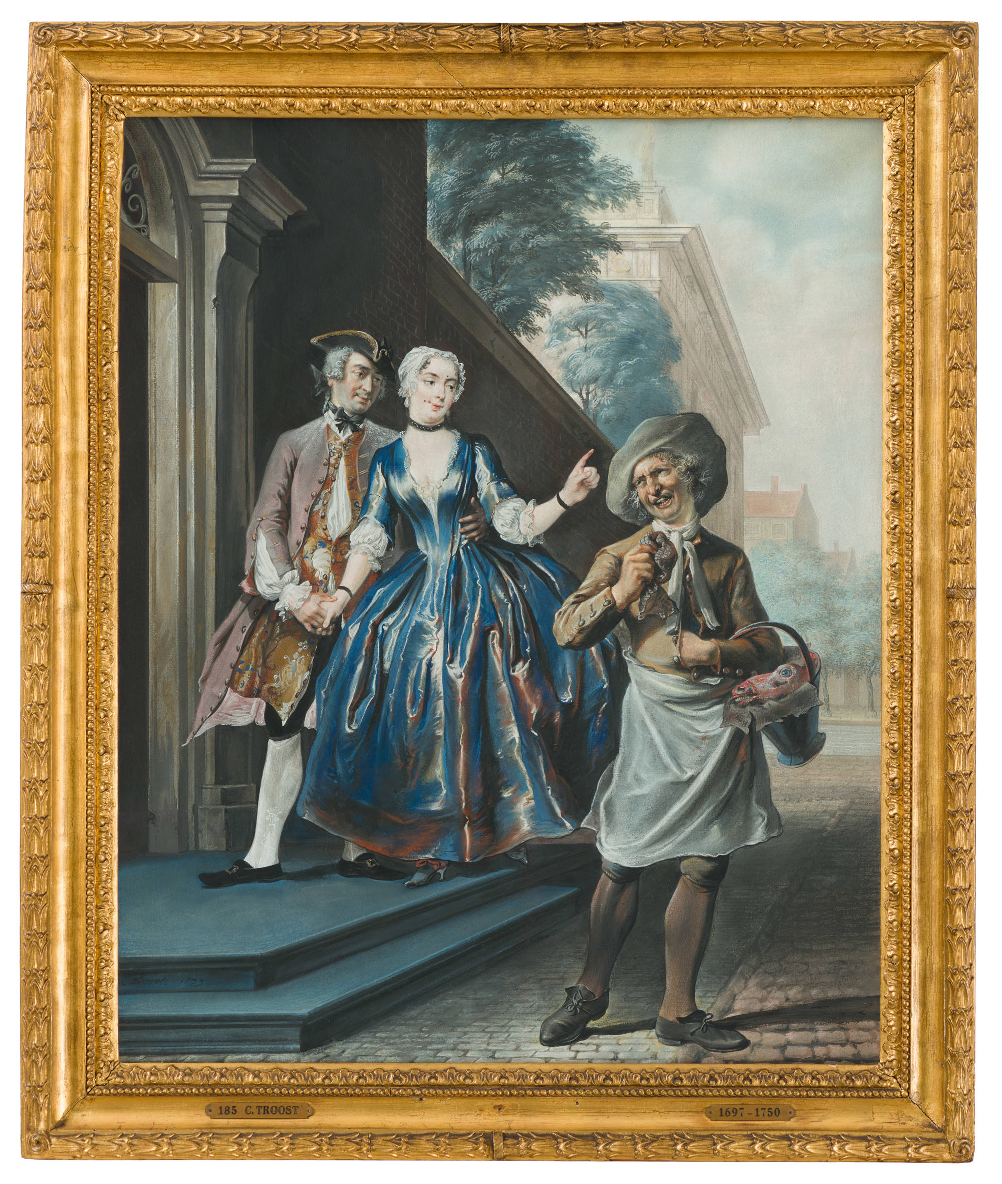 Cornelis Troost  Pefroen met het schaapshoofd Pefroen and the Sheep's Head