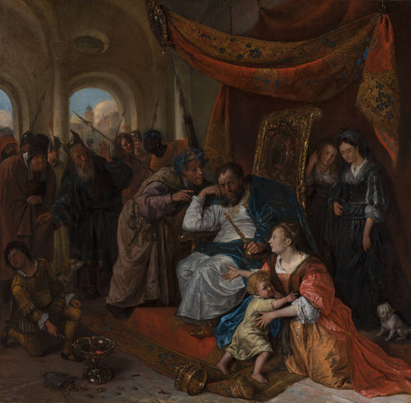 Jan Steen Mozes en de kroon van de farao Moses and Pharaoh's Crown