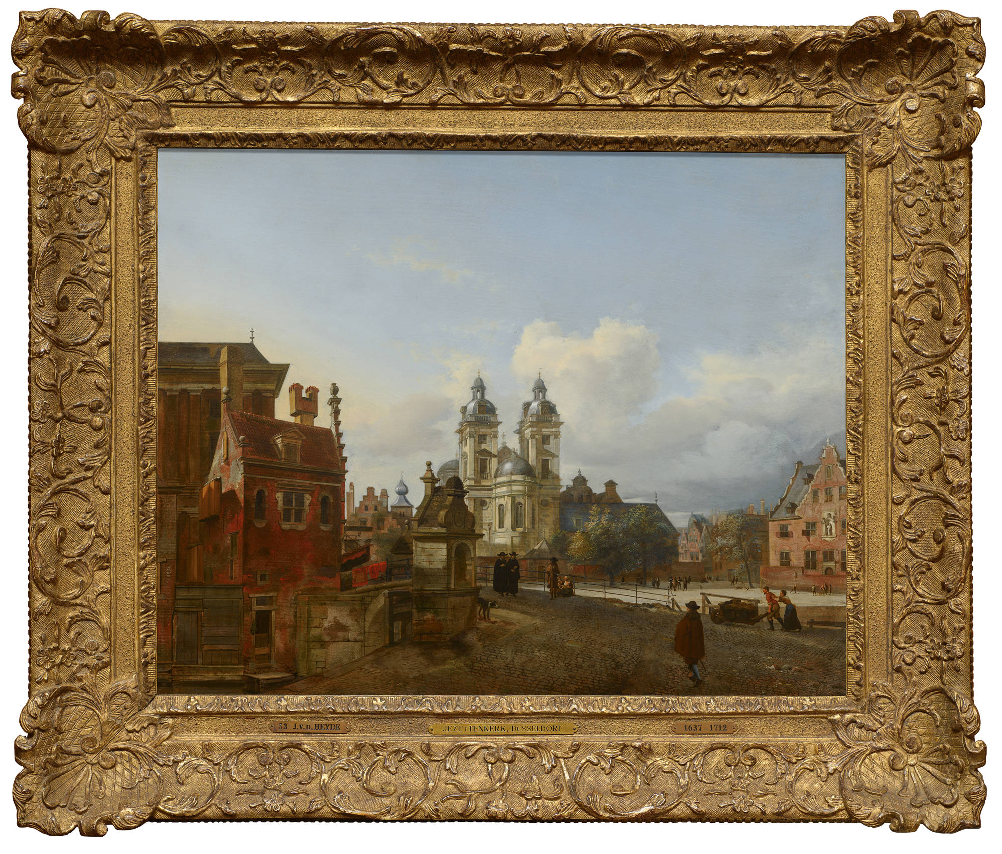 Jan van der Heyden  De St Andreaskerk te Düsseldorf The Church of St Andrew in Düsseldorf