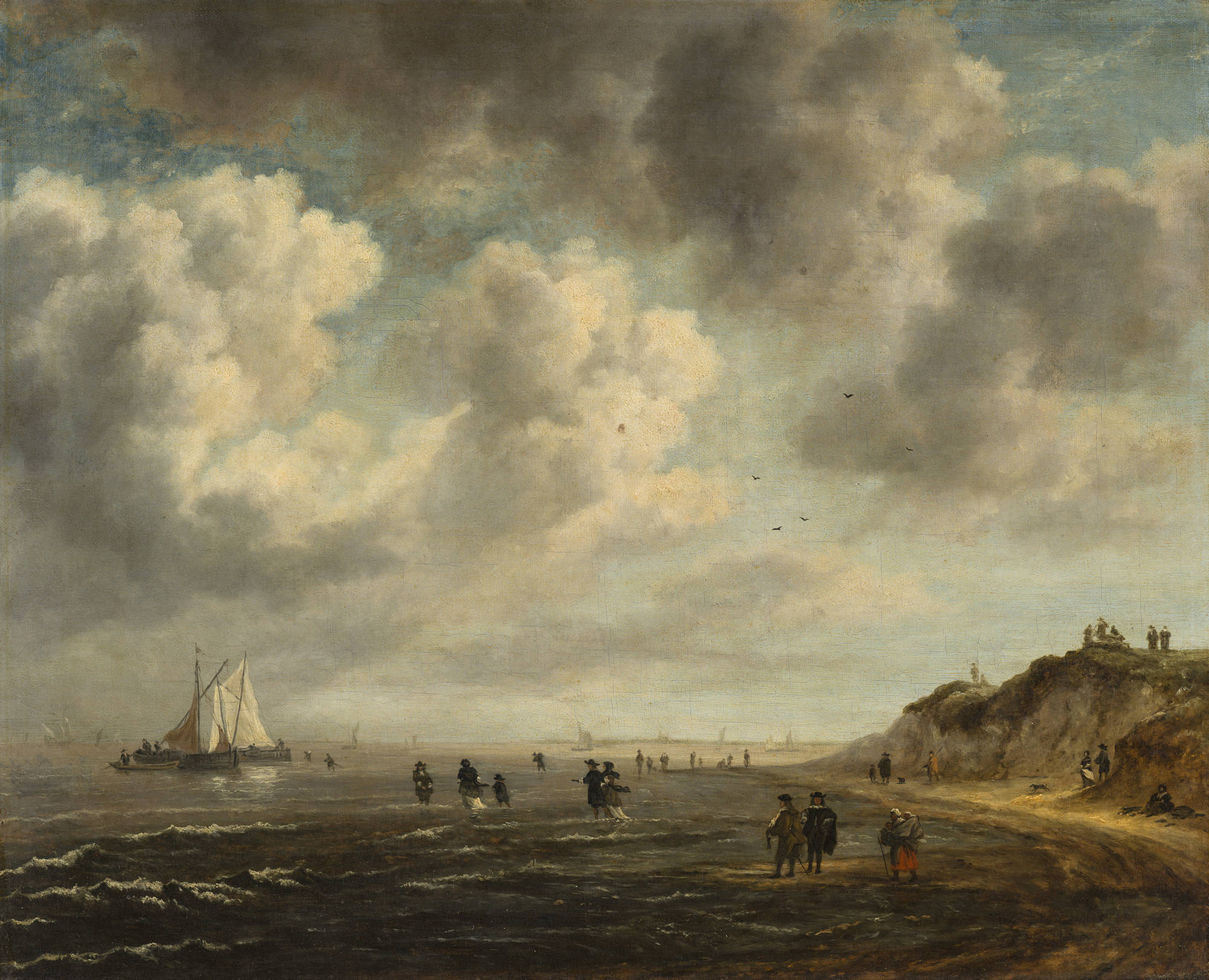 Jacob van Ruisdael (naar) Strandgezicht
