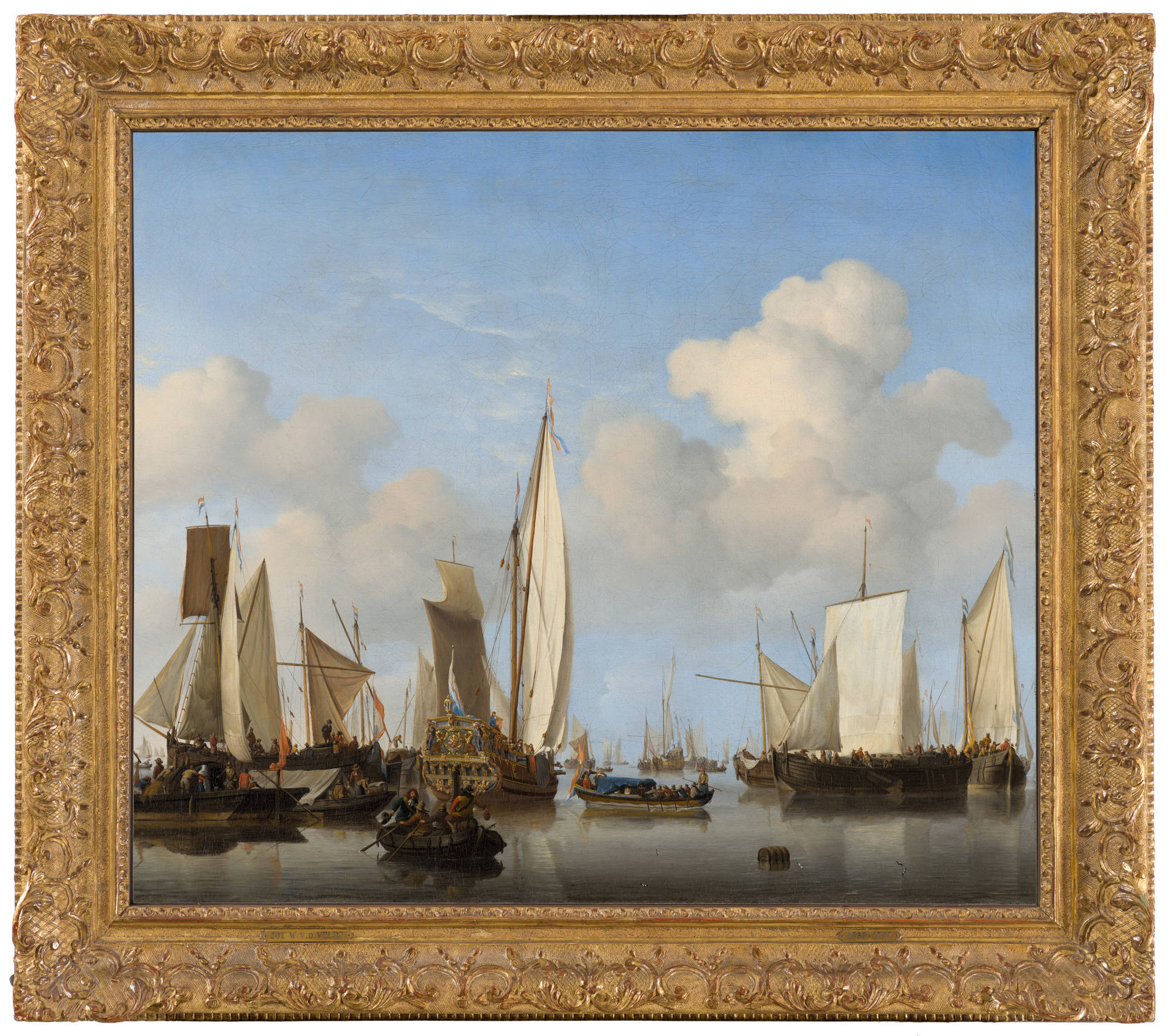 Willem van de Velde de Jonge Schepen op de rede Ships in the Roads