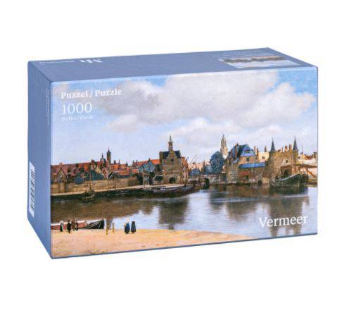 Puzzel gezicht op delft Mauritshuis