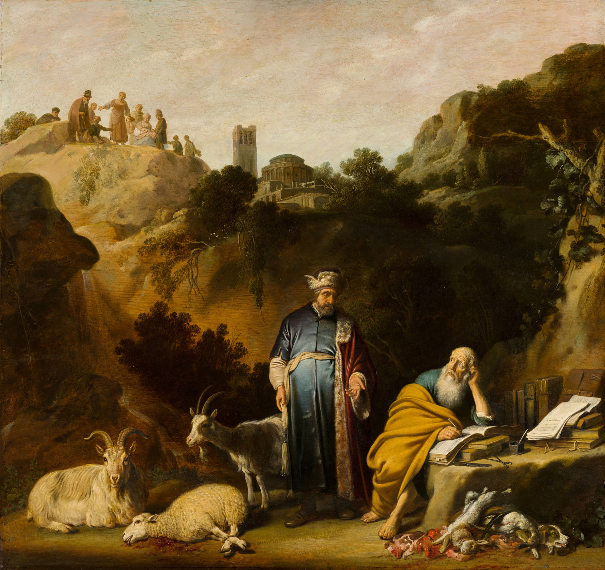 Nicolaes Moeyaert Hippocrates bezoekt Democritus