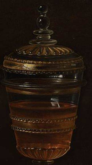 Clara Peeters Stilleven met kazen, amandelen en krakelingen Den Haag Mauritshuis