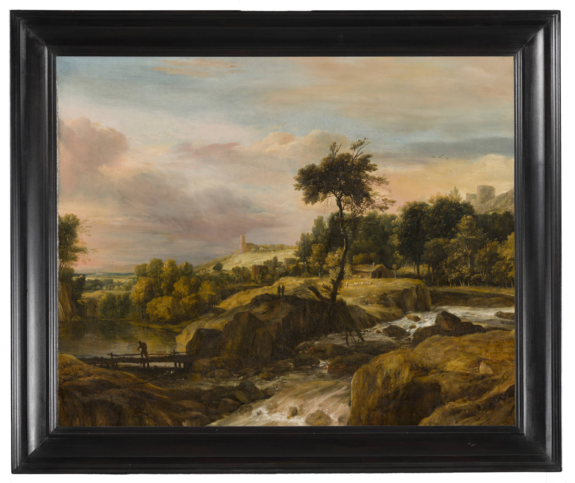 Roelant Roghman Berglandschap met waterval Mountainous Landscape with Waterfall