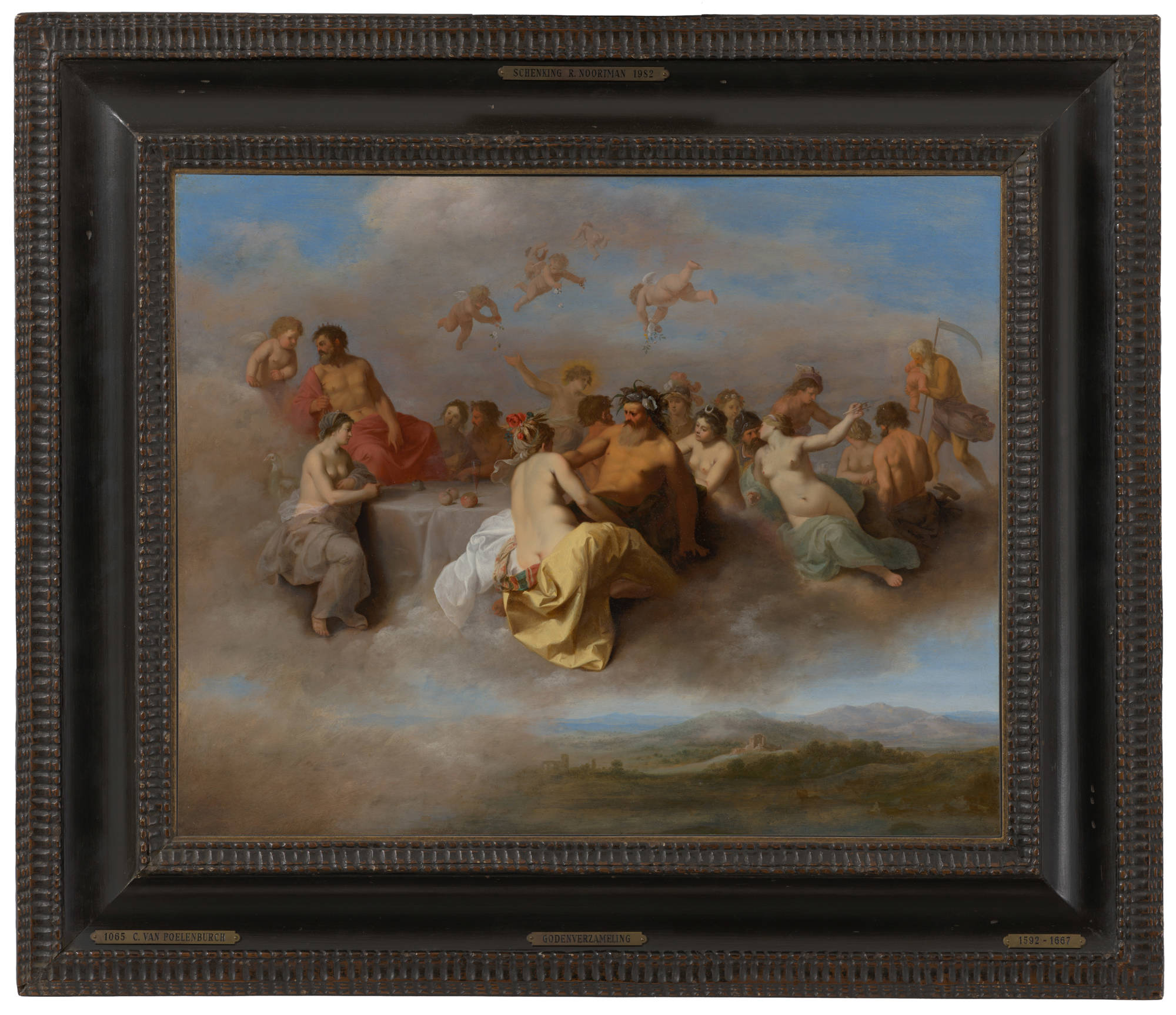 Cornelis van Poelenburch  Godenbijeenkomst op de wolken Council of the Gods