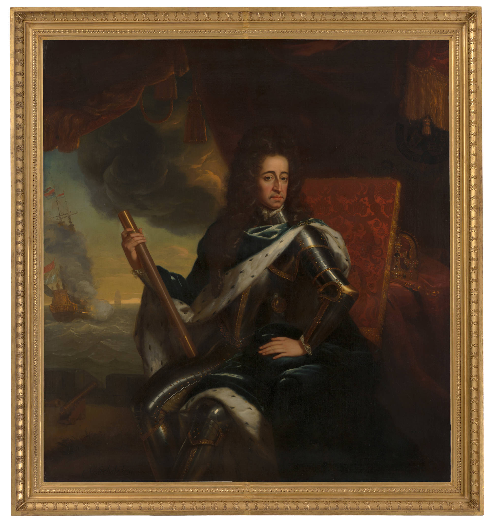 Godefridus Schalcken Portret van koning-stadhouder Willem III (1650-1702)