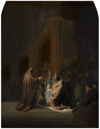 Rembrandt van Rijn Het loflied van Simeon Simeon's Song of Praise