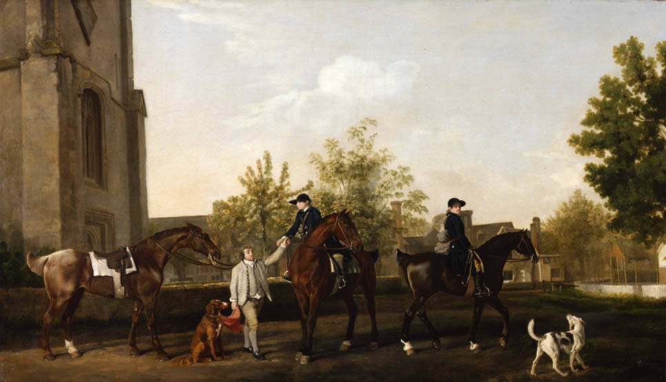 George Stubbs Lord Torringtons Huntsmen The Bute Collection