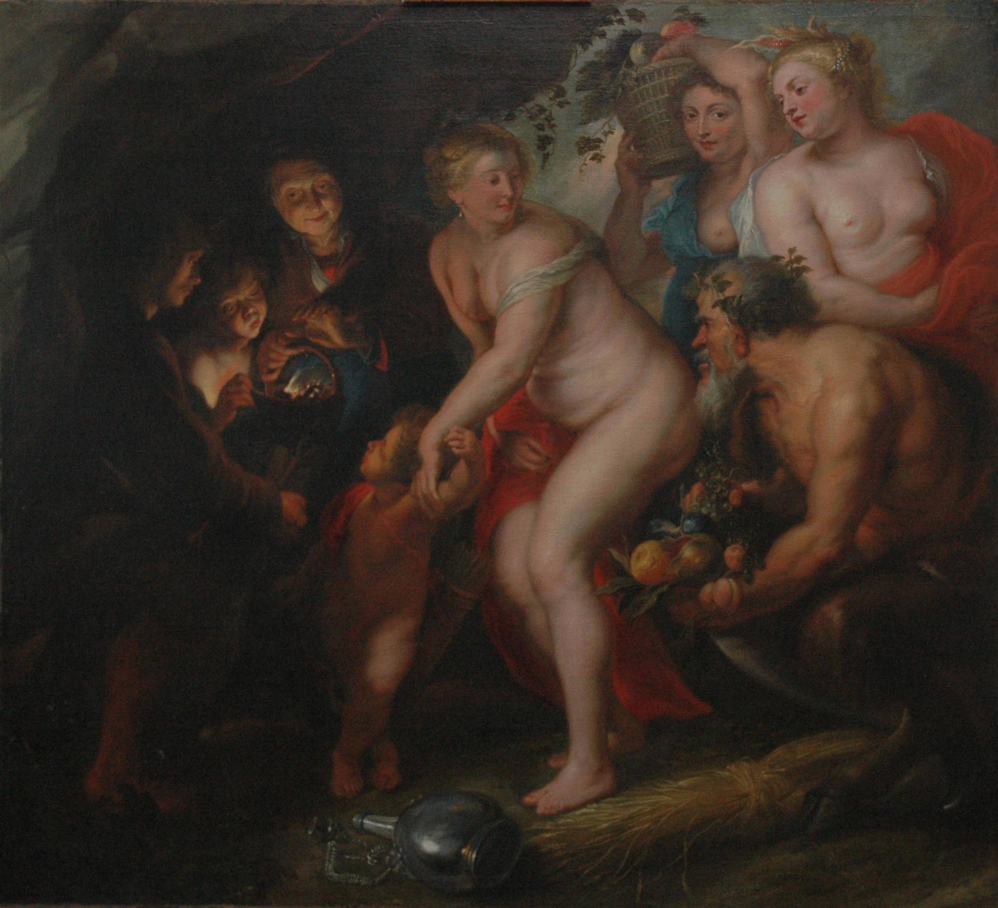 Peter Paul Rubens (naar) Sine Cerere et Baccho friget Venus (Zonder Ceres en Bacchus bevriest Venus)