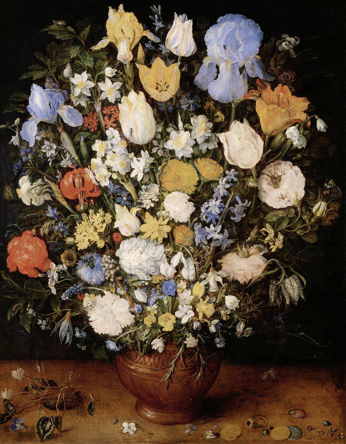 Jan Brueghel, Bloemstilleven, C.1605.