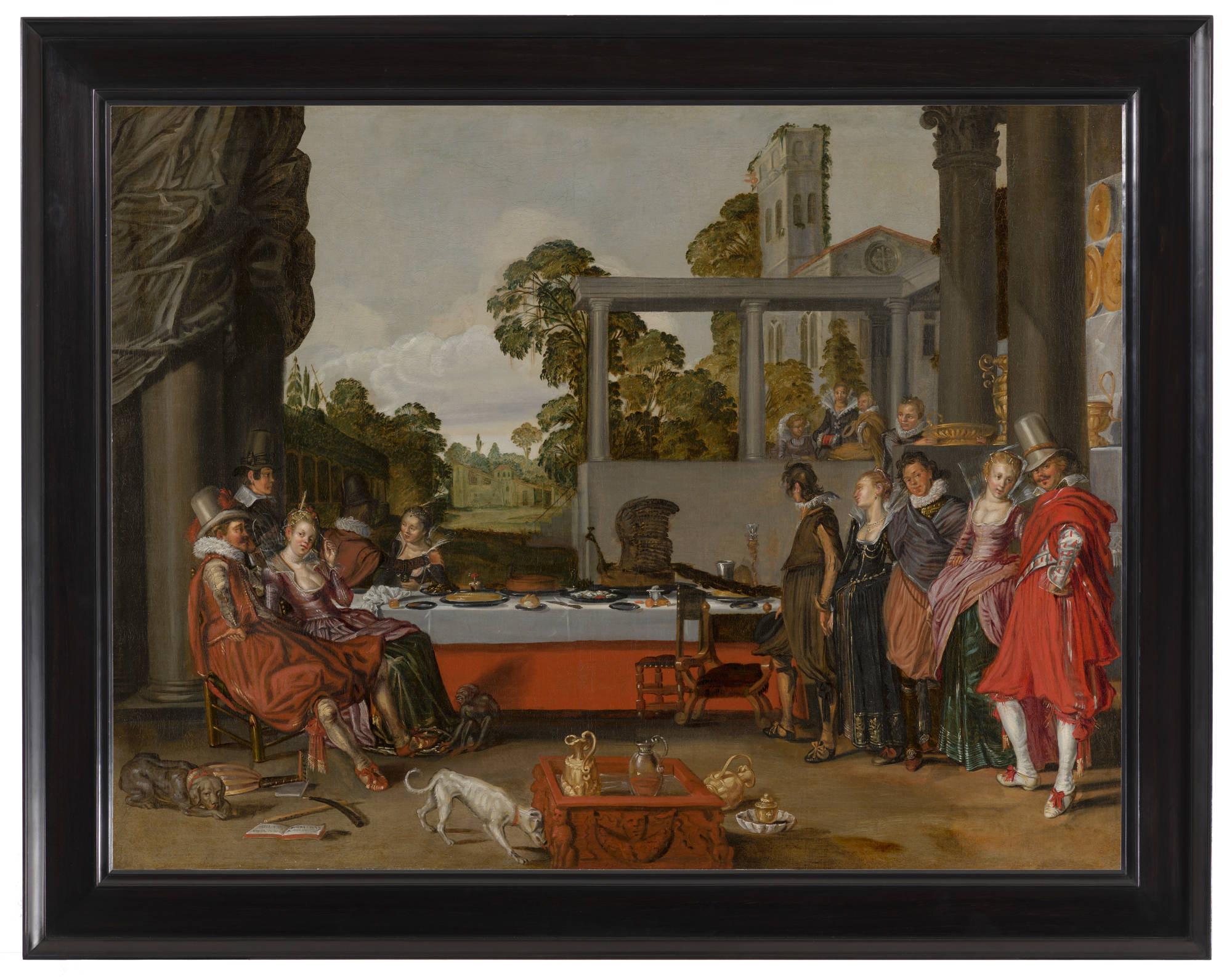 Willem Buytewech Vrolijk gezelschap in de open lucht Merry Company on a Terrace