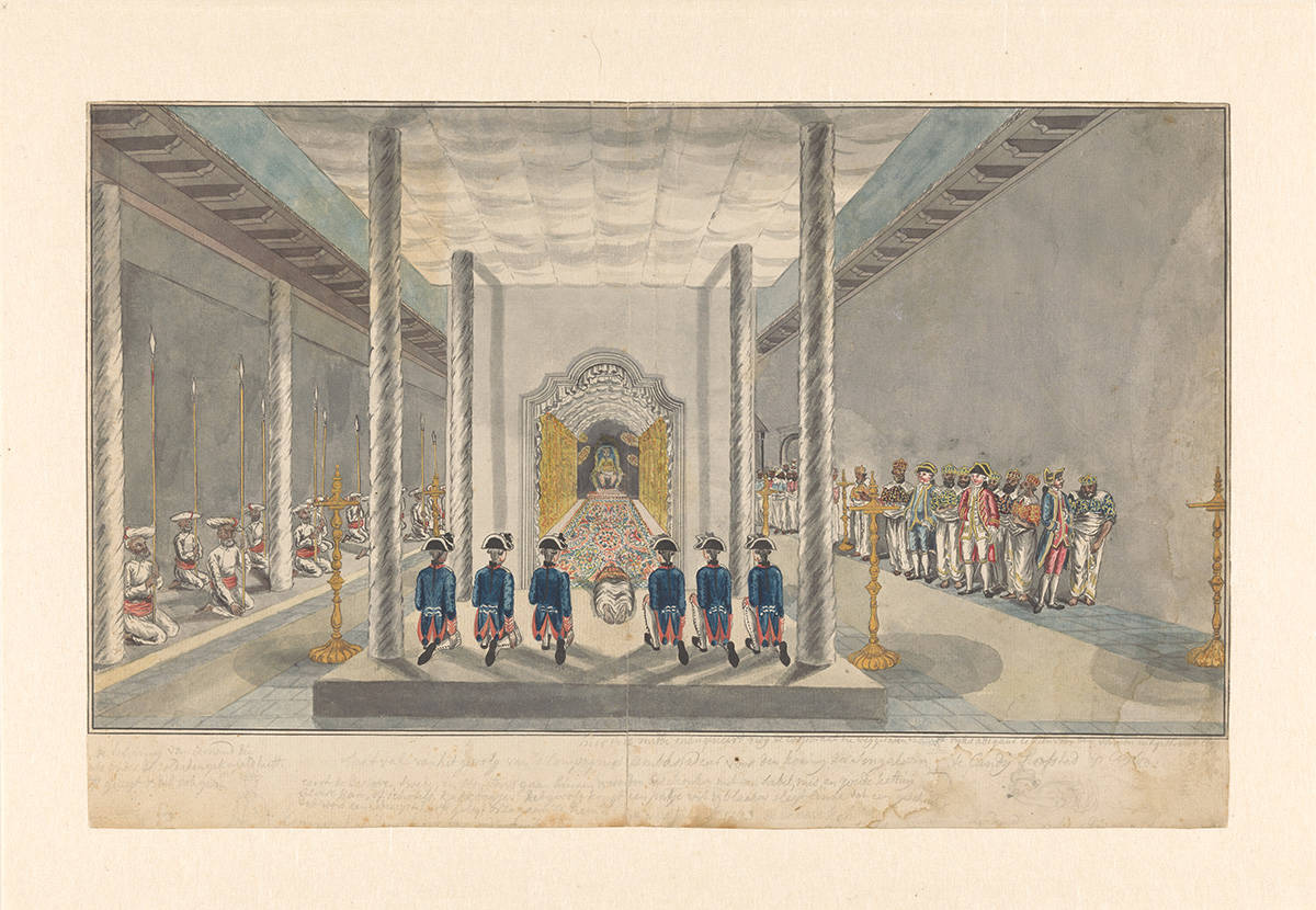 Kanon Jan Brandes, Gezantschap van de VOC op Audiëntie bij de vorst van Kandy.