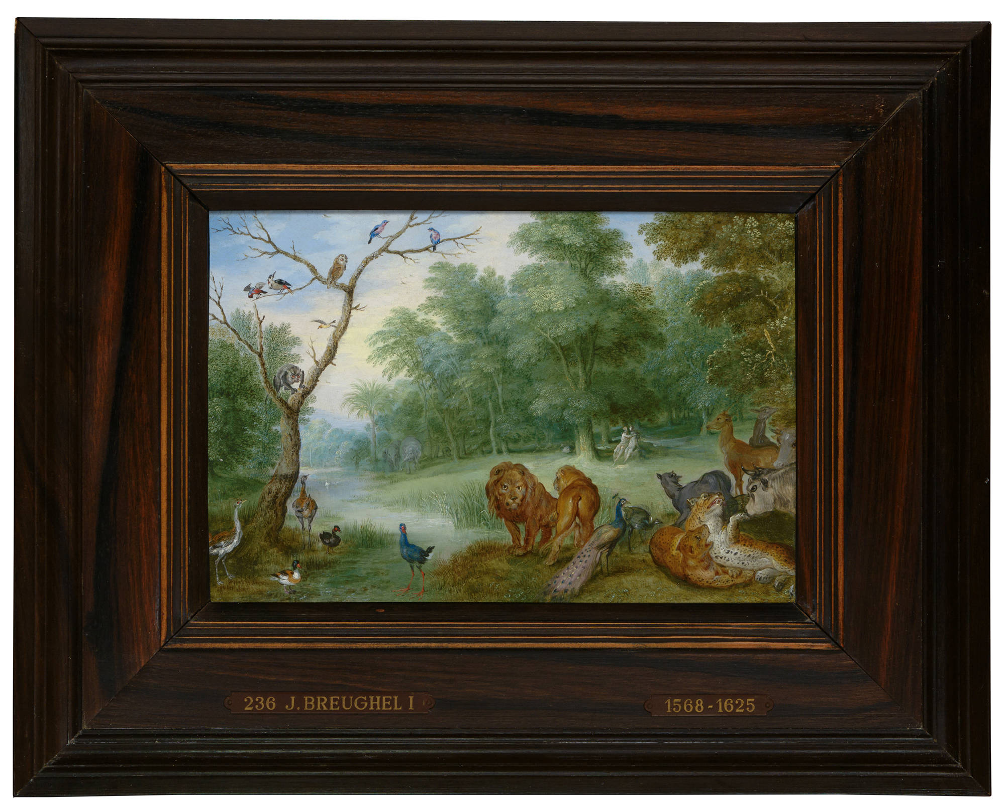 Jan Brueghel de Jonge (mogelijk) Het paradijs met de zondeval van Adam en Eva