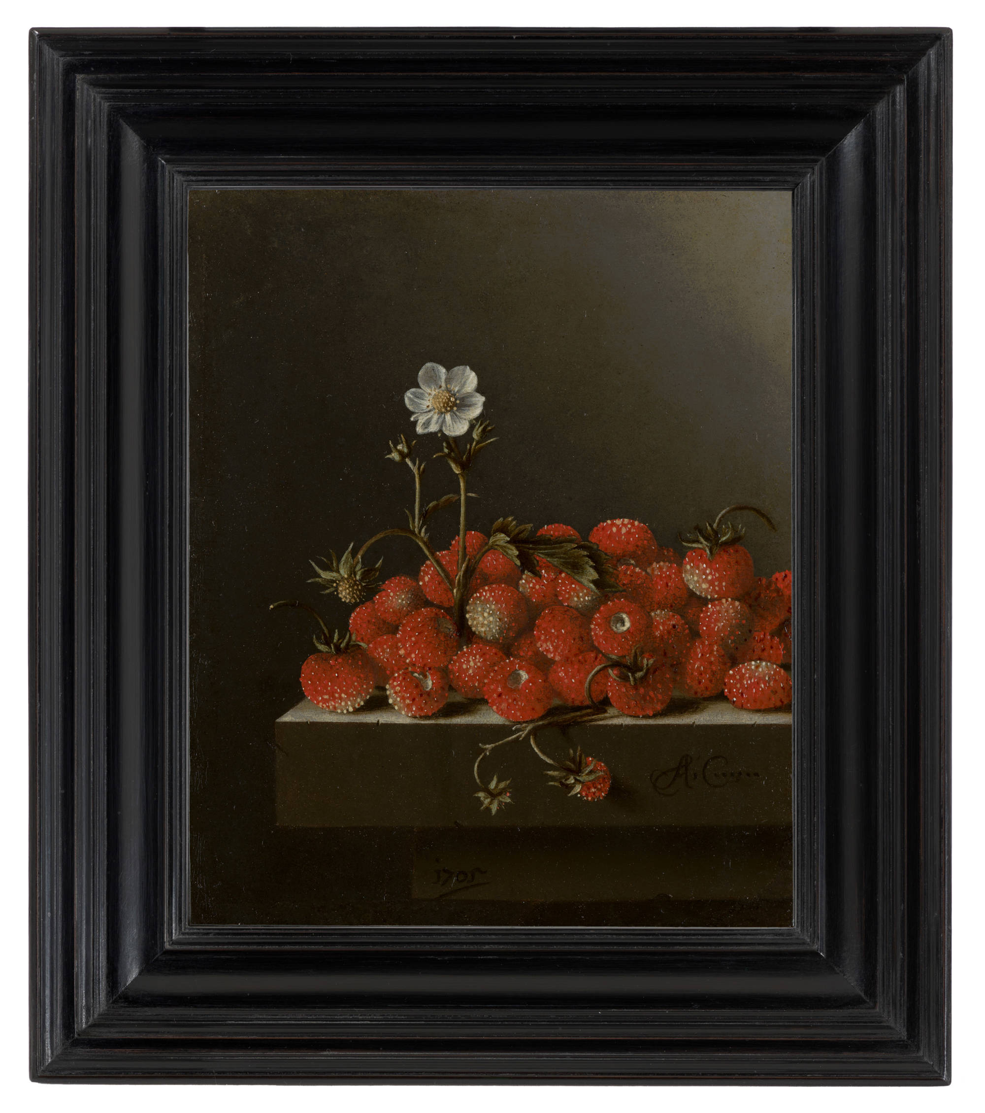 Adriaen Coorte Stilleven met bosaardbeien Still Life with Wild Strawberries