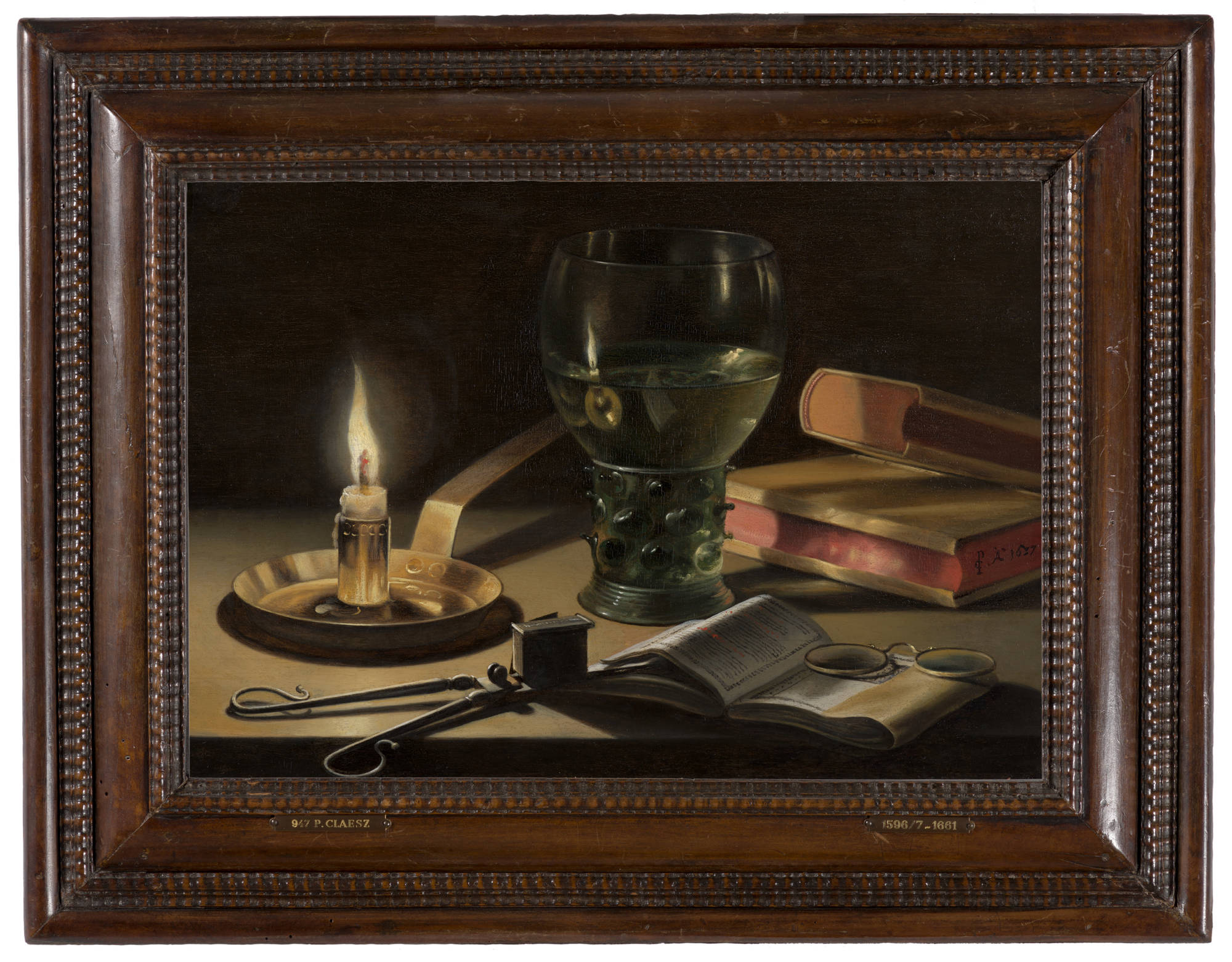 Pieter Claesz Stilleven met brandende kaars Still Life with Lighted Candle
