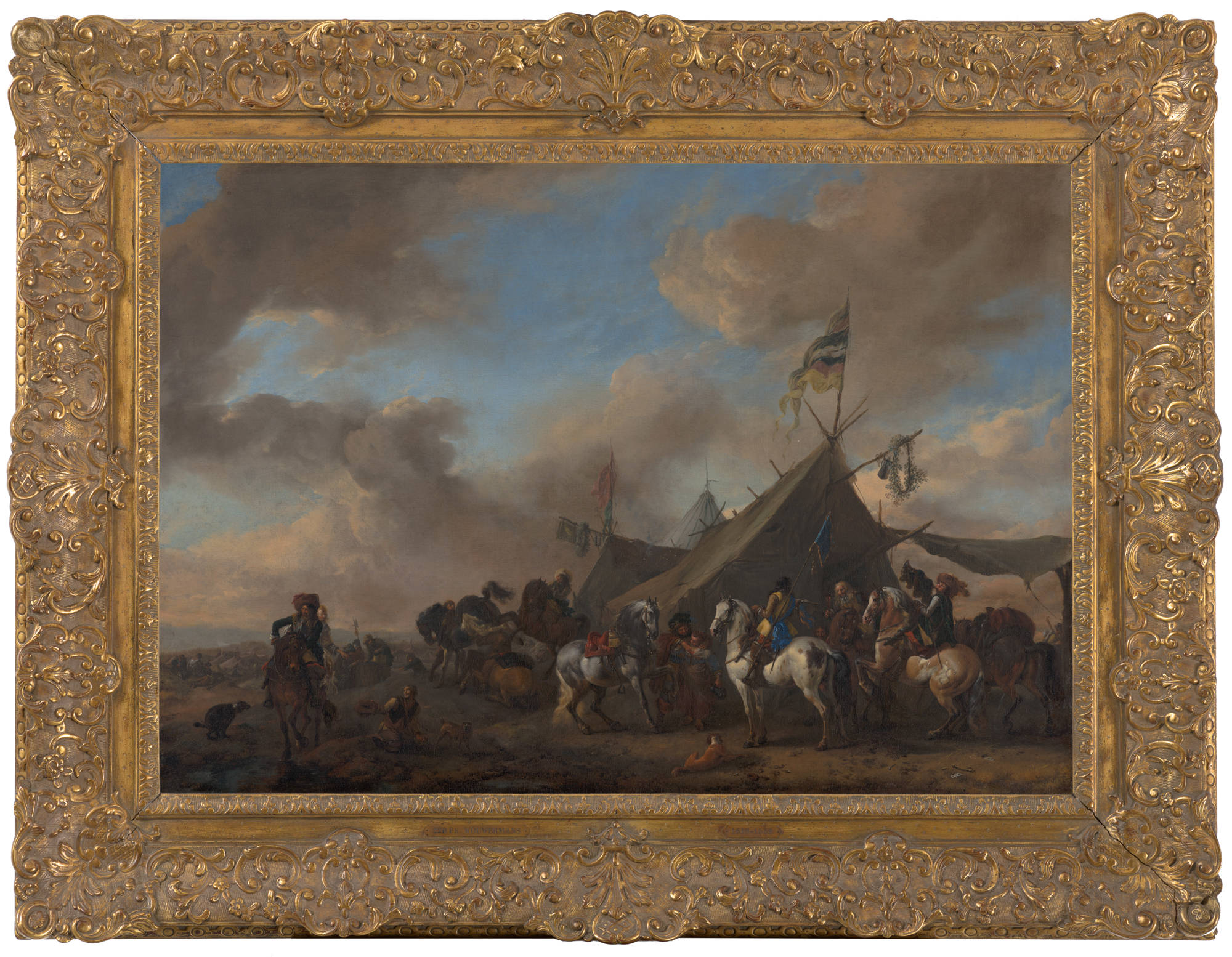 Philips Wouwerman Legerkamp Army Camp
