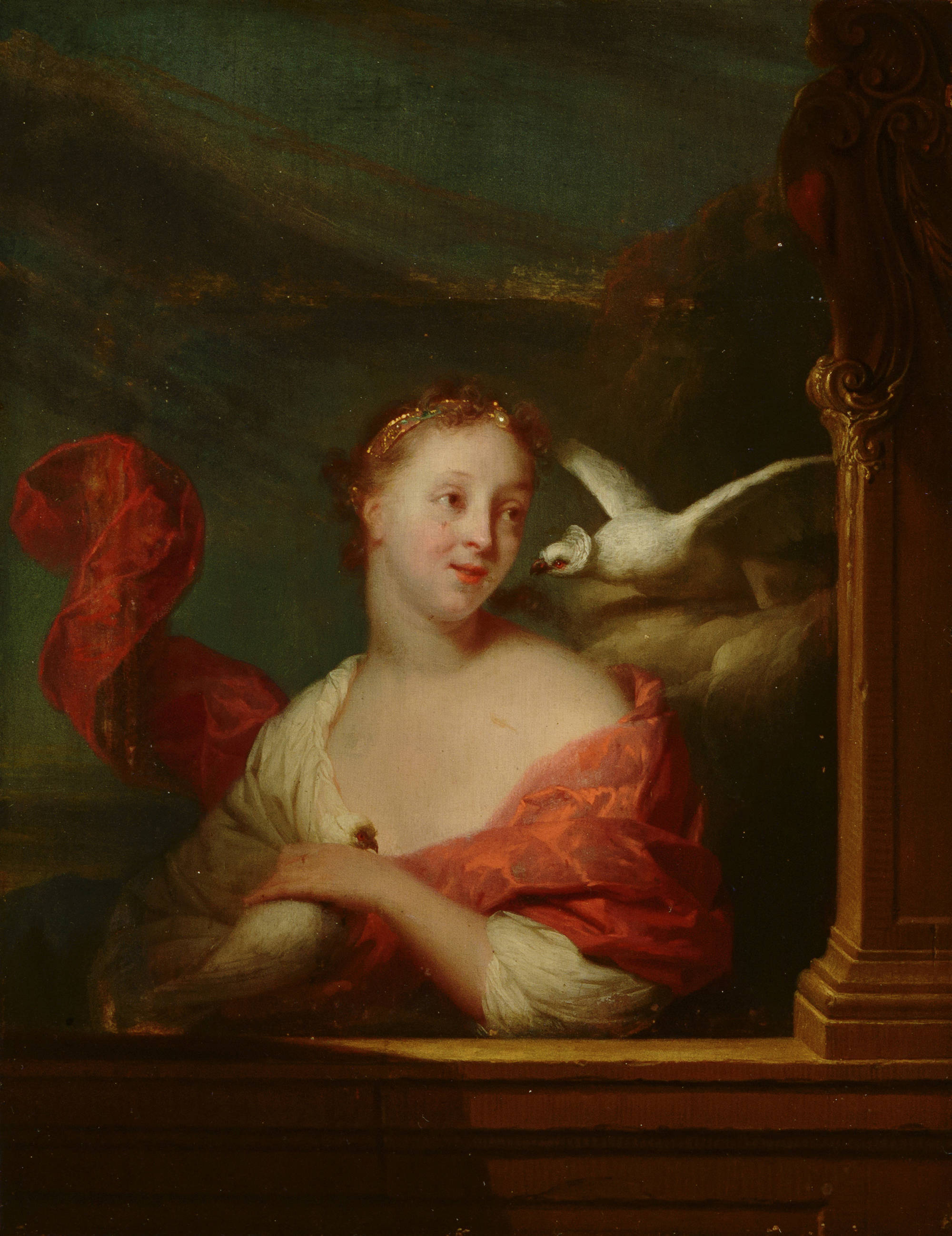 Godefridus Schalcken Jonge vrouw met duiven (Venus?) Young Woman with Pigeons (Venus?)